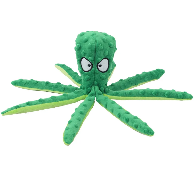 

Kawaii Octopus Squeaky Chew Toy Dolls Soft Simulation Octopus plush doll Toys Cute Pet Accessories for Dog
