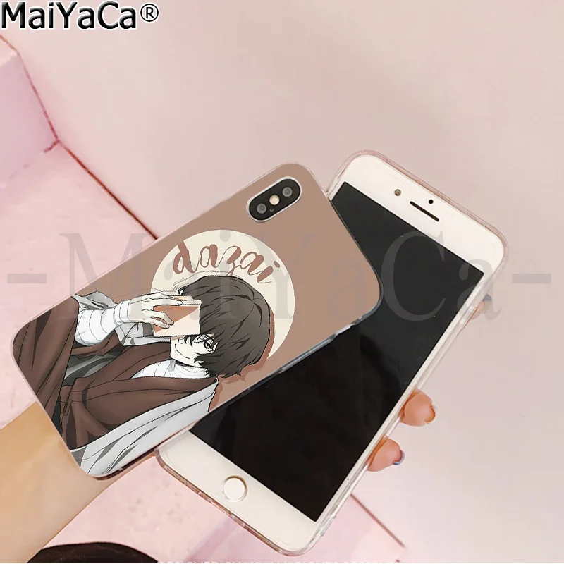 MaiYaCa японское аниме bungou бродячие собаки дазай Осаму фото мягкий чехол для телефона для Apple iPhone 8 7 6 6S Plus X XS MAX 5 5S SE XR