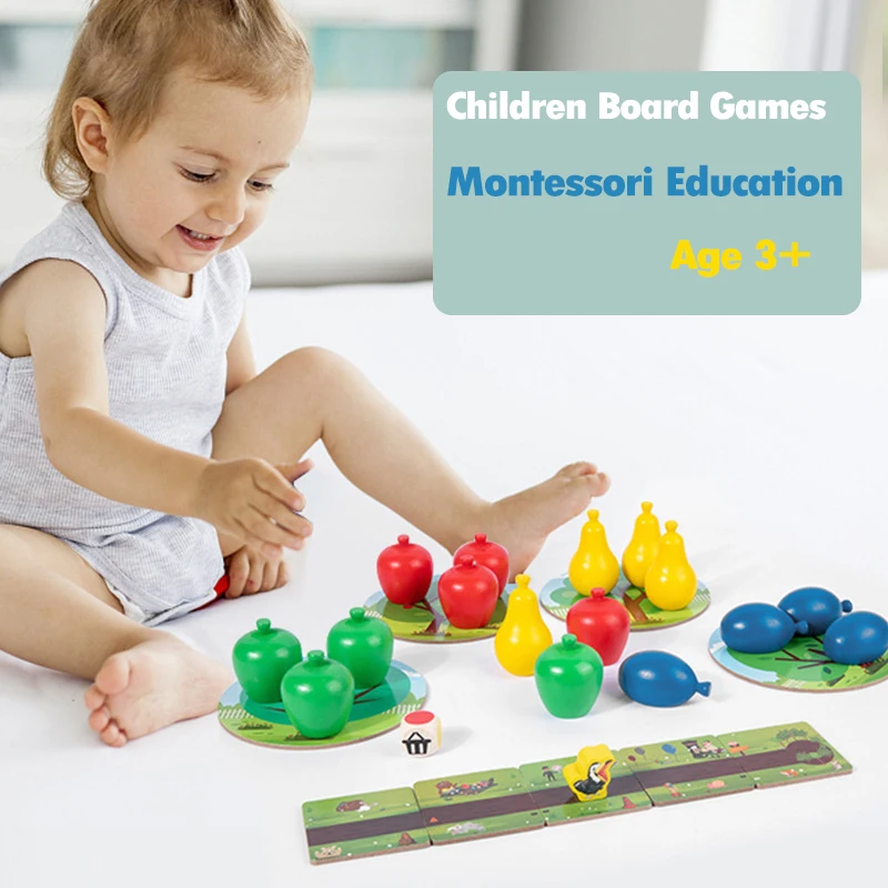 Children Montesorri Board Games Educational Toys Crow Orchard Chess Logical Thinking Interaction Cooperative Memory Game Kid Toy 2