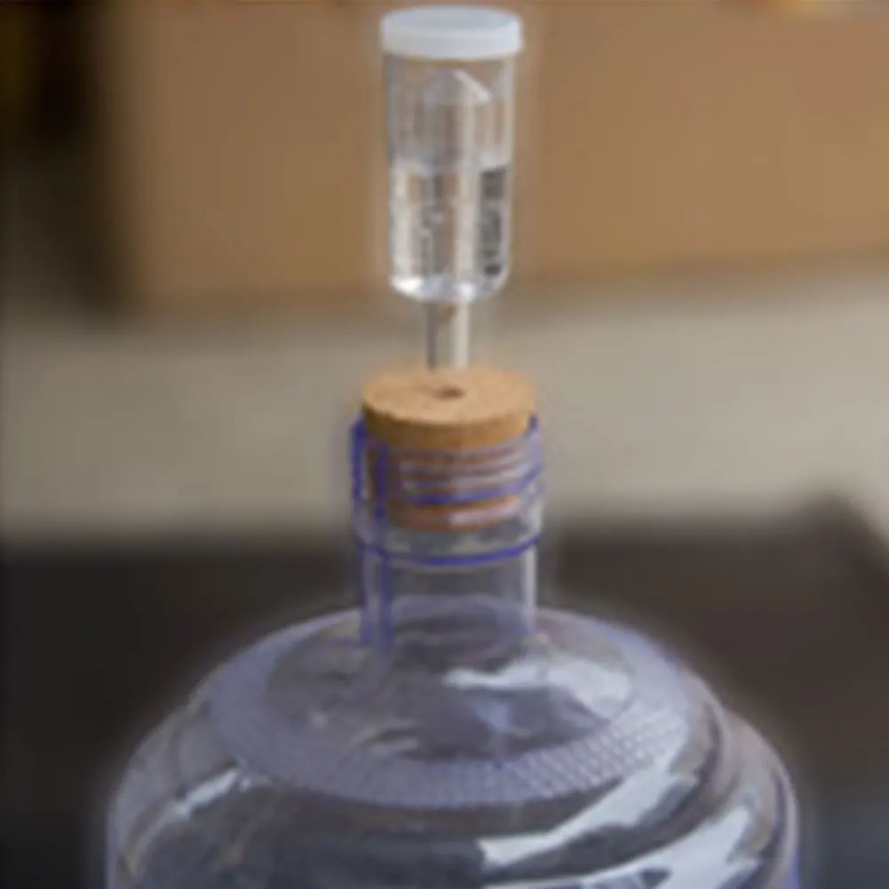 Легкая очистка пробка для вина односторонний воздушный замок для пива цилиндрический фиксатор ферментор проверка втулки втулка для заваривания герметичный легкий