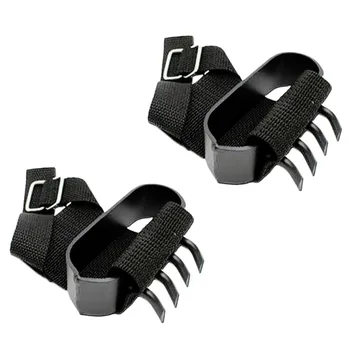 

2 Pcs Outdoor Mountain Climbing Hand Claw 4 Toothed Crampon Hooks