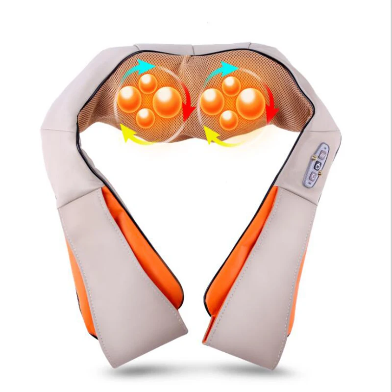 

U Shape Electrical Shiatsu Back Neck Shoulder Body Massager Infrared Heated Kneading Car/Home Massagem
