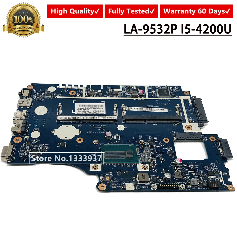 Для acer E1-572G E1-572 E1-532 E1-532G материнская плата V5WE2 LA-9532P Материнская плата ноутбука SR170 I5-4200U
