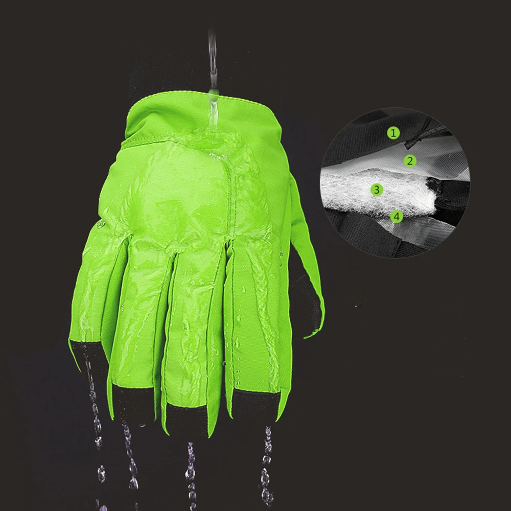 Мужские зимние теплые лыжные перчатки женские для верховой езды ветрозащитные водонепроницаемые перчатки из хлопка с сенсорным экраном