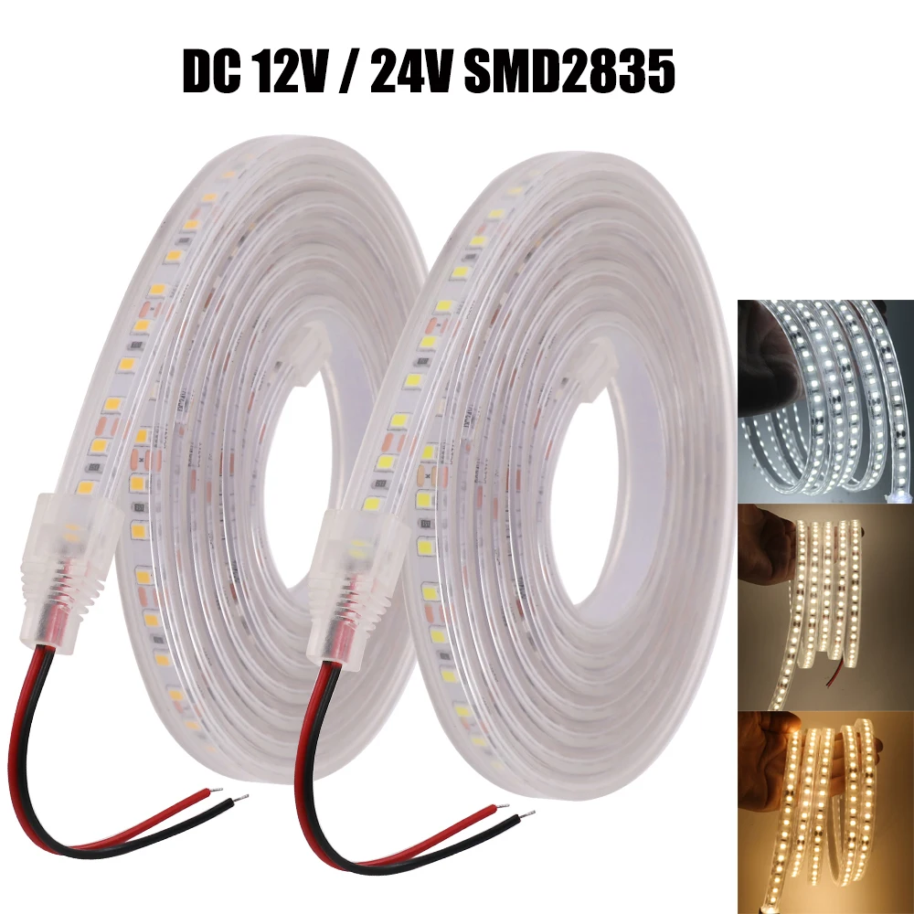 Wisada Tira de luz LED 3M 6500K, 120 LEDs/m IP67 tira de luz flexible  impermeable, 24 V 2835 CC 24 V…Ver más Wisada Tira de luz LED 3M 6500K, 120