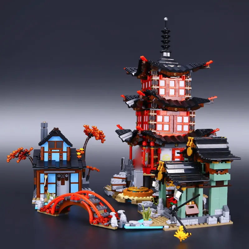 DHL-Lepin-06022-2150Pcs-Building-Series-The-70751-Temple-of-Airjitzu-Set-Building-Blocks-Bricks-Toys