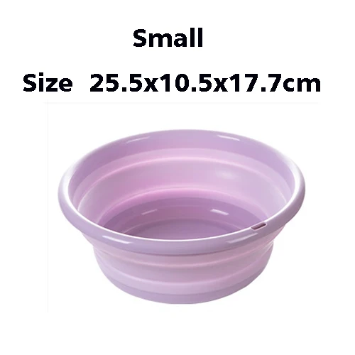 Small Purple Портативный складное ведро складной бассейна туризма складные столы и стулья для ведро рыбалка продвижение кемпинг ведро для мойки автомобилей открытый кемпинг - Цвет: Small Purple
