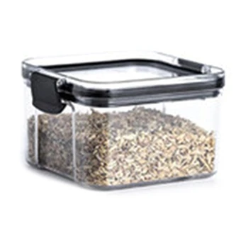 

Sealed Can Transparent Plastic Kitchen Spice Food Storage Jar Household Grain Multi-Grain Storage Box 460Ml