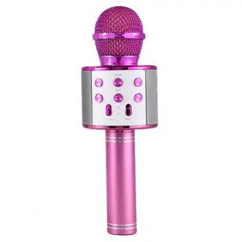 

Wireless Condenser Microphone Audio Machine Portable National Karaoke Microphone Handheld Microphone Single Microphone 5 Hours