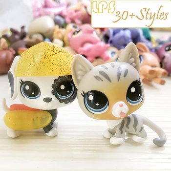 

FGHGF Pet shop Collection Figure Collie Dog Cat Squirrel Ribbat Animals Loose Cute Kid Toys Figure Gift Y19103101