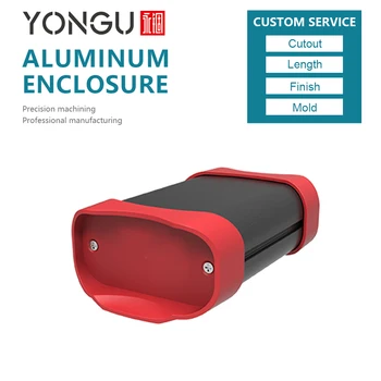 

Aluminum enclosure optional plastic panels wire box anodized 70*35mm enclosures for PCB OEM ODM housing Electronics