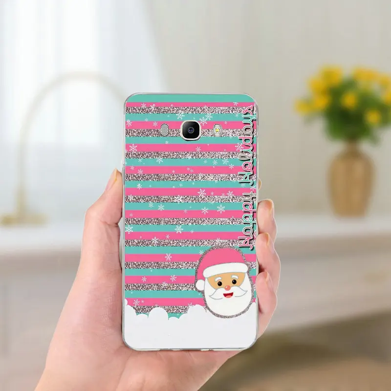 Для Samsung Galaxy A3 A5 A7 J2 J3 J4 J5 J6 J7 Coque чехол мягкий, ТПУ силиконовый чехол для мобильного телефона чехлы веселый рождественский подарок - Цвет: Picture 3