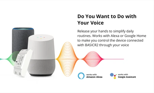 SONOFF BasicR2 DIY Wifi 스마트 스위치 무선 릴레이 모듈을 통해 Ewelink APP 무선 원격 제어는 Alexa Google 홈으로 작동합니다. 2