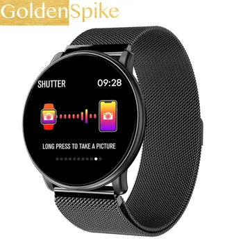 

GOLDENSPIKE 2019 Q88 Men Sport Pedometer Smart Watch IP67 Waterproof Fitness Tracker Heart Rate Monitor Women Clock Smartwatch