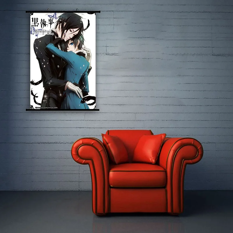 Black Butler Hd Anime Manga Wallscroll Poster Kunstdrucke Bider Drucke Home Decor Home Garden