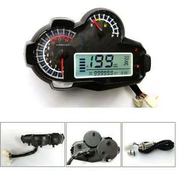 

General Speed Adjustable N1-6 Speed Oil Volume and Water Temperature Display for Motorcycle Refitted LCD Instrument