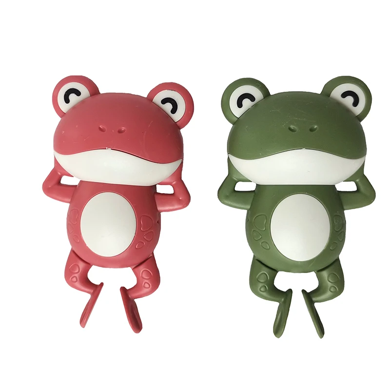 

Baby Bathtub Bath Toy Swimming Frog Figure Model Wind Up Funny Clockwork Dabbing Cartoon Frog Children Kids Water Toy Prop