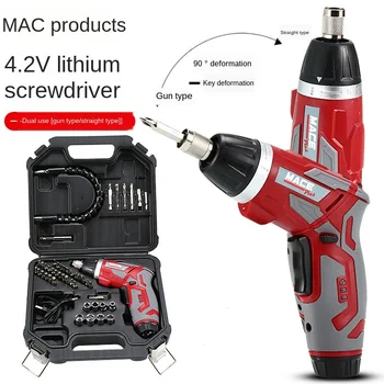 

4.2vusb Lithium Electric Drill, Mini Electric Screwdriver Set, Multi-Function Rechargeable Electric Drill