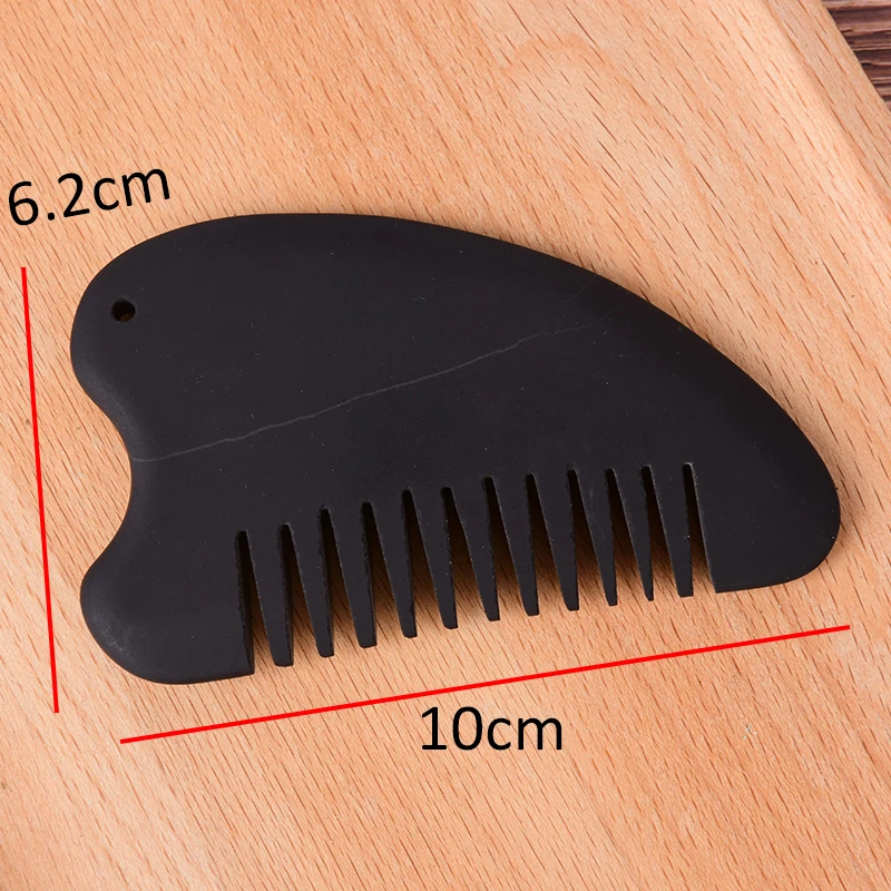 Гребень Guasha из черного камня, энергетическая доска Gua Sha, акупунктурный массаж, расслабляющий, не статический, забота о здоровье, щетка для волос, инструмент для красоты