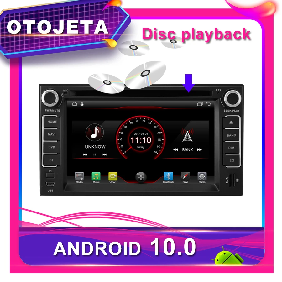 OTOJETA Автомобильный DVD Android 10,0 Автомобильный gps для KIA SPORTAGE 6,2 дюймов Автомобильная Радио мультимедийная лента рекордер bluetooth навигация