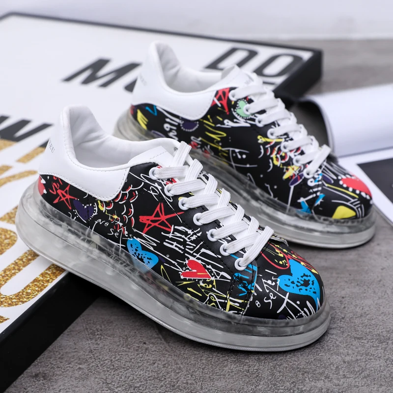 Women's shoes canvas shoes fashion breathable women's vulcanized shoes women casual graffiti shoes lace-up women's low-top shoes Women's shoes canvas shoes fashion breathable women's vulcanized shoes women casual graffiti shoes lace-up women's low-top shoes