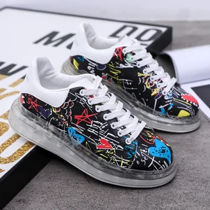 Women's shoes canvas shoes fashion breathable women's vulcanized shoes women casual graffiti shoes lace-up women's low-top shoes Women's shoes canvas shoes fashion breathable women's vulcanized shoes women casual graffiti shoes lace-up women's low-top shoes