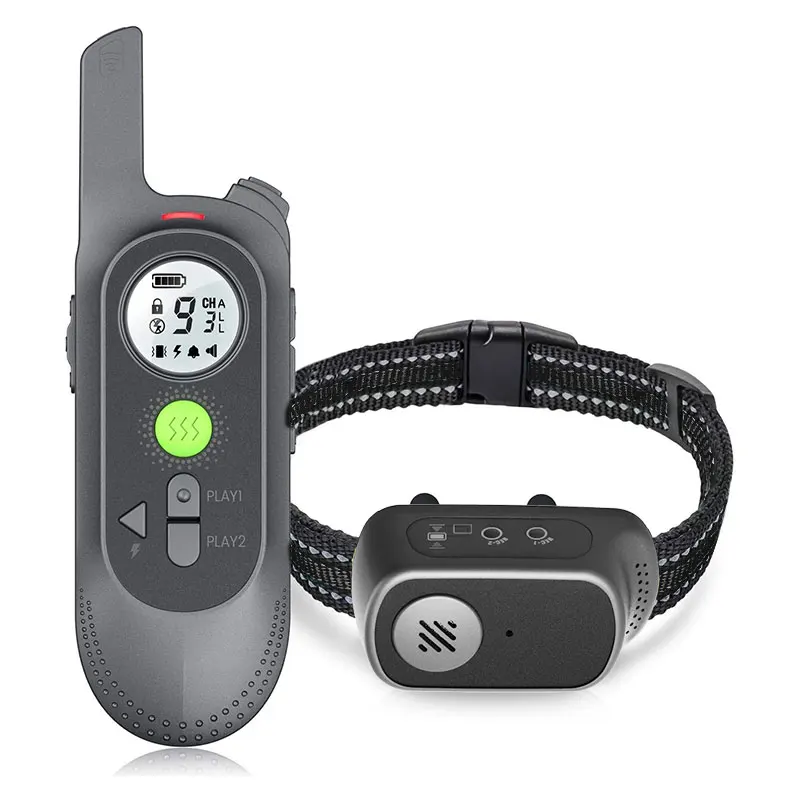 Dog Training Collar with Remote Voice Commands Shock Collar for Dogs