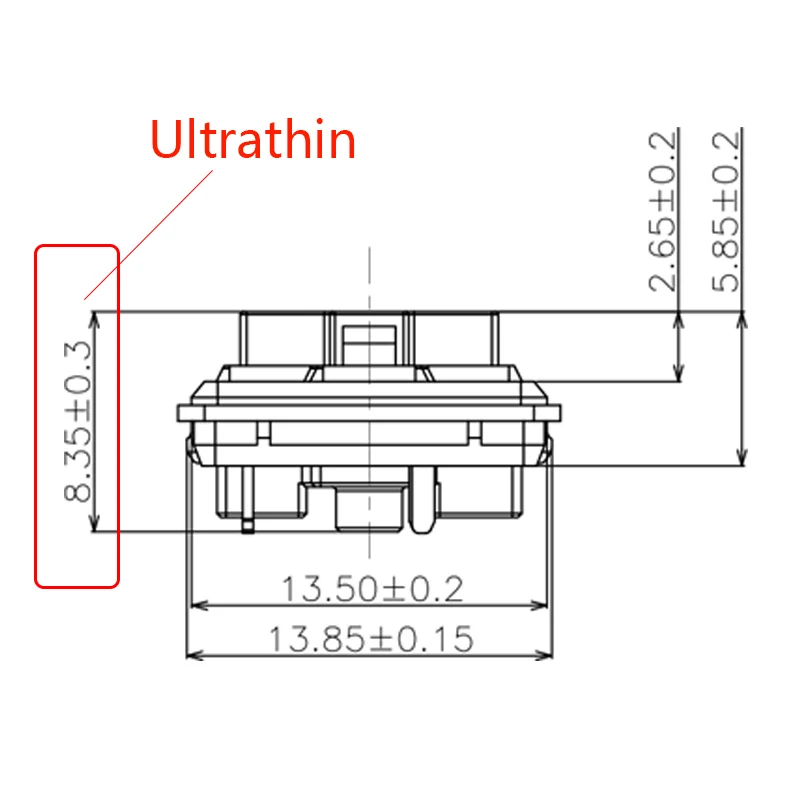 Kailh Low profile Mechanical Keyboard Switch,ultrathin keyboard switch for laptop linear tactile handfeelling wholesale CPG1232