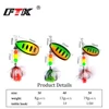 FTK Metal Fishing Lure Spinner Bait 8g 13g 19g Spoon Lures Bass Hard Baits With Feather Treble Hooks Wobblers Pike Tackle ► Photo 2/6