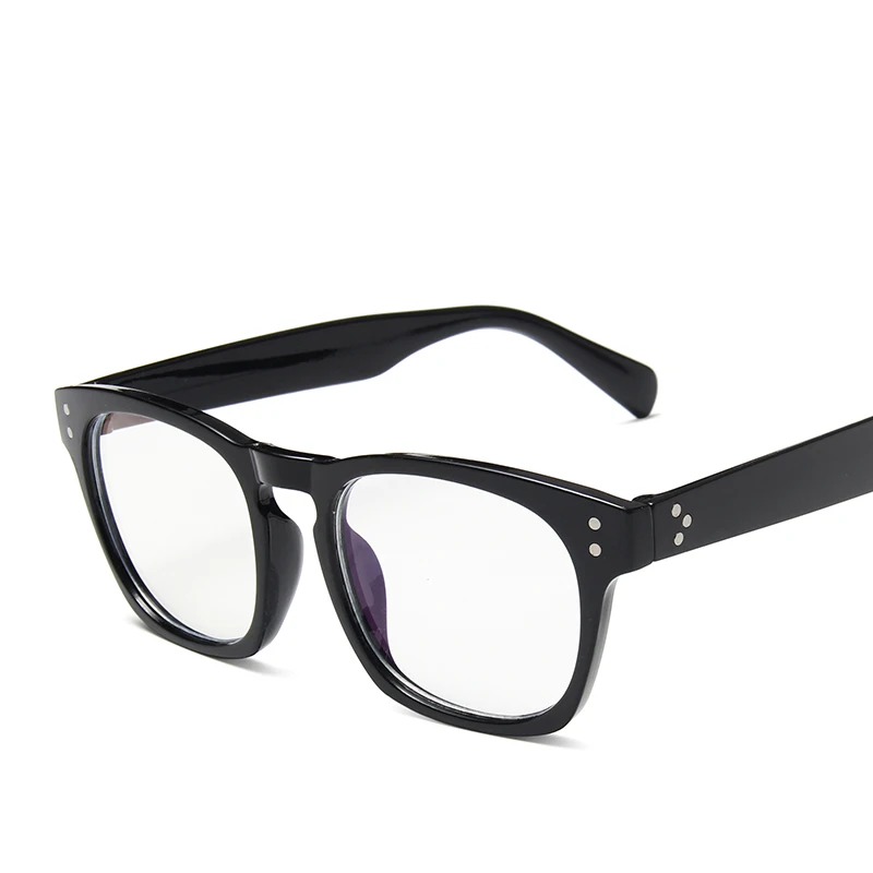 Ретро очки, очки, оптические очки, женские квадратные брендовые дизайнерские очки, оправа, мужские очки, оправа Oculos, компьютерные очки - Цвет оправы: bright black