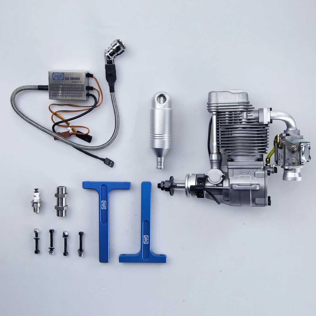 Ngh GF30 30cc одноцилиндровый четырехтактный бензиновый двигатель с воздушным охлаждением для дрона с неподвижным крылом