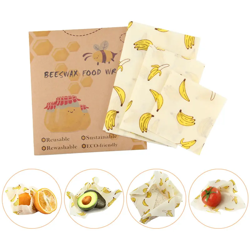 

Reusable Eco-friendly Sustainable Re-washable Seal Silicone Tree Resin Plant Oils Storage Snack Wrap Beeswax Food Wraps