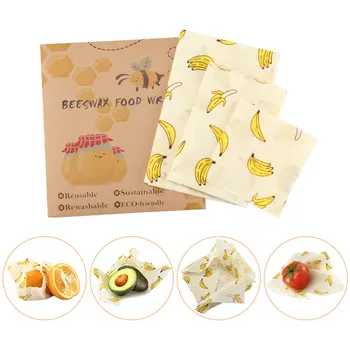 

Reusable Eco-friendly Sustainable Re-washable Seal Silicone Tree Resin Plant Oils Storage Snack Wrap Beeswax Food Wraps