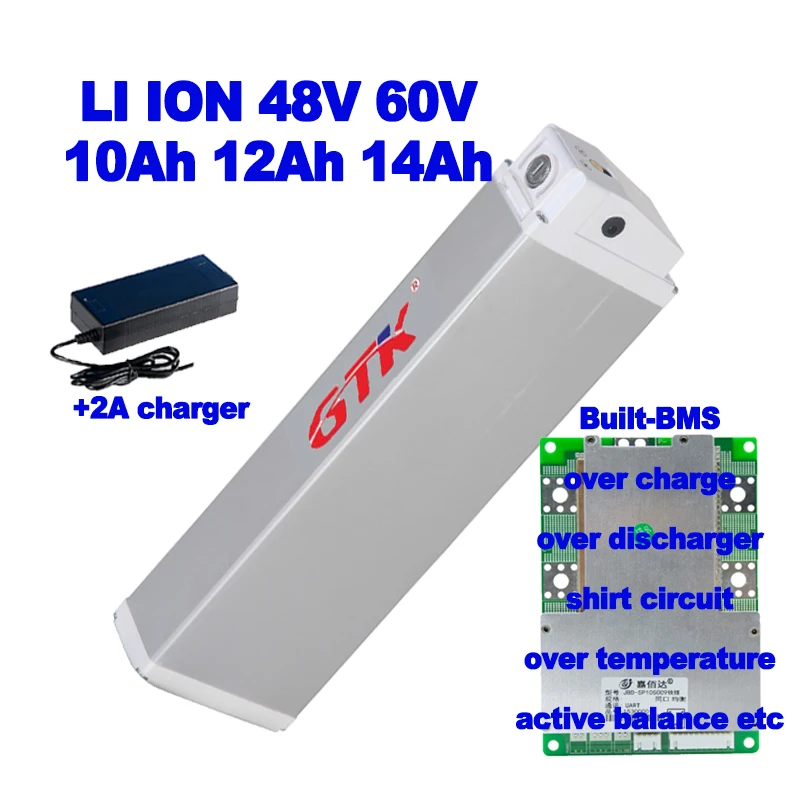 48v фара для электровелосипеда в аккумуляторной батареи 60v 10ah 12ah 14ah складной