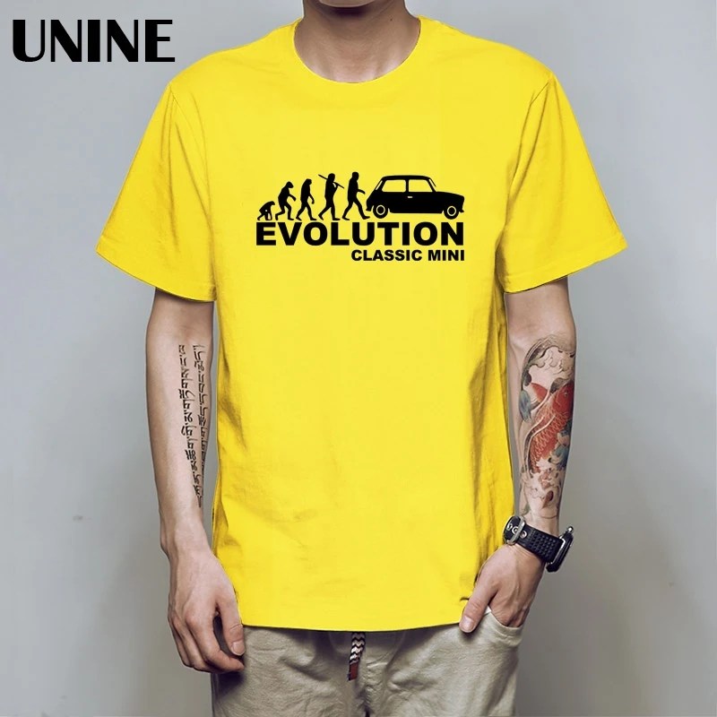 Остин Mini Cooper Evolution Футболка Мужская S Классическая гоночная ралли Evo Evolution 3D печатная футболка из хлопка