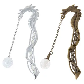 

Retro Luminous Night Dragon Bookmark Label Reading Maker Book Stationery Student Gift XXUC