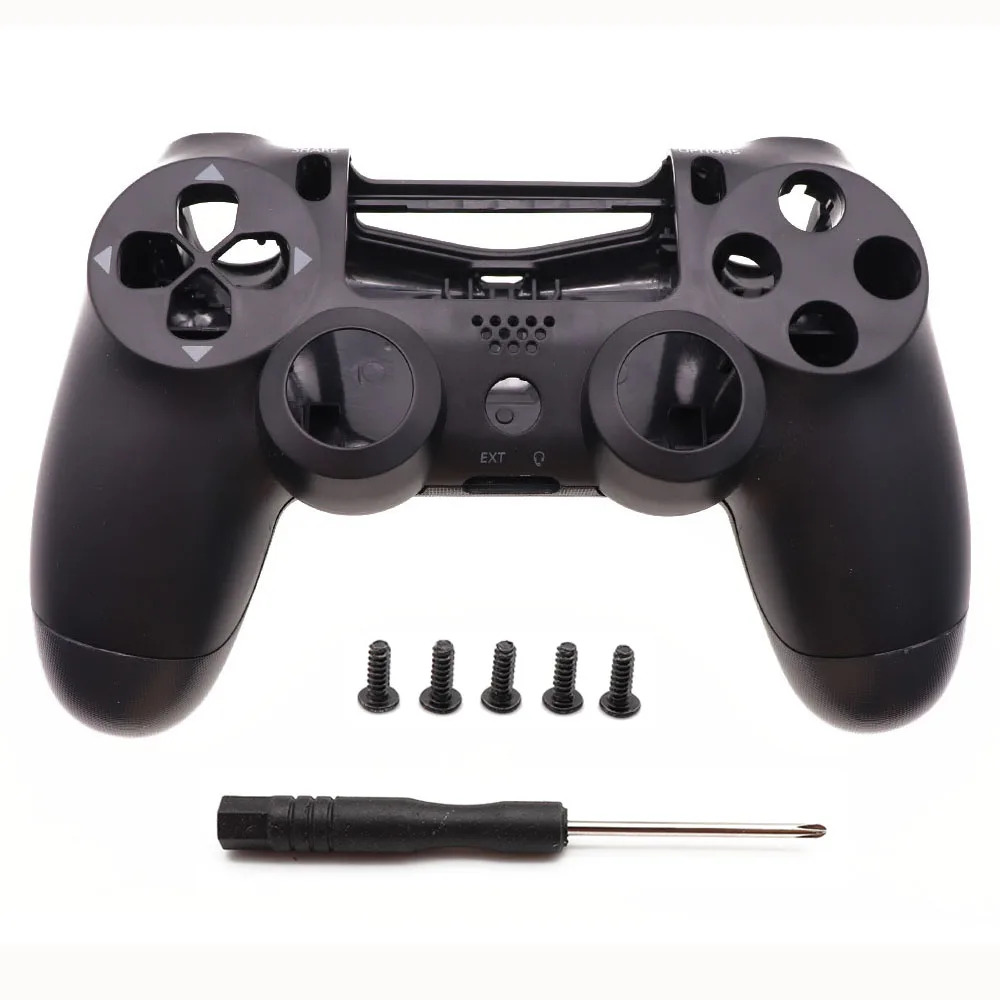 Matte Black PS4 Controller Housing Shell Case Set