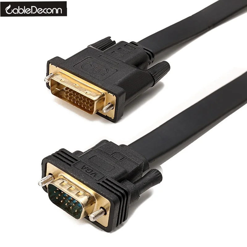 

DVI VGA Cable DVI male to VGA male Converter Digital Video Cable for PC Monitor HDTV Projector