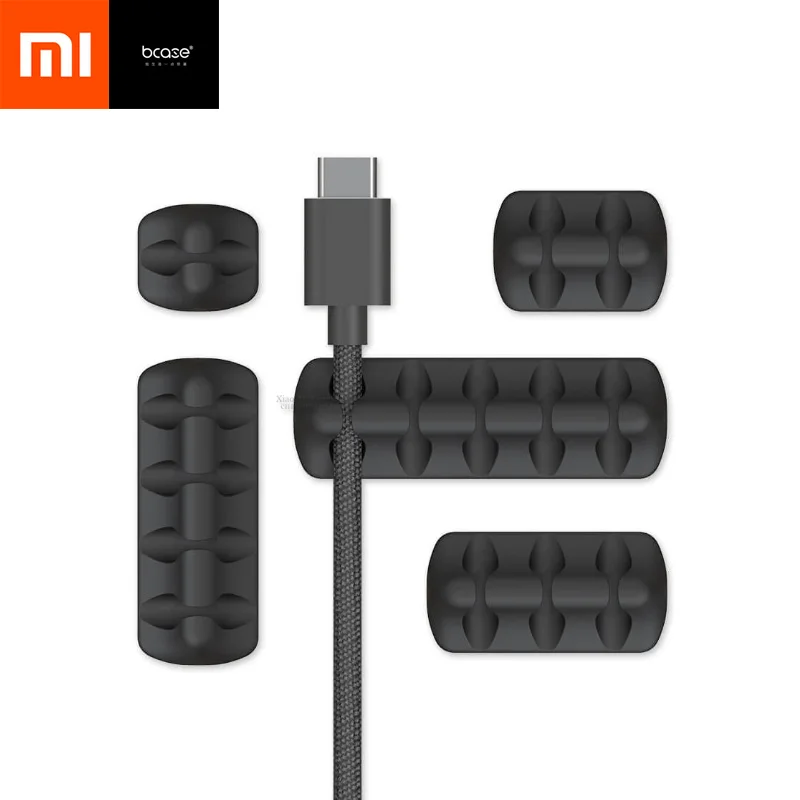 

Xiaomi mijia silicone Absorption Desktop Organizer Management Holder Tup Cable Cord Clips for Xiaomi smart home