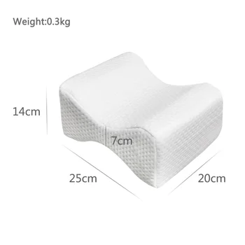 

ROWNFUR Pregnancy Body Memory Foam Pillow Orthopedic Knee Leg Wedge Cushion for Legs Side Sleeper Sciatica Relief