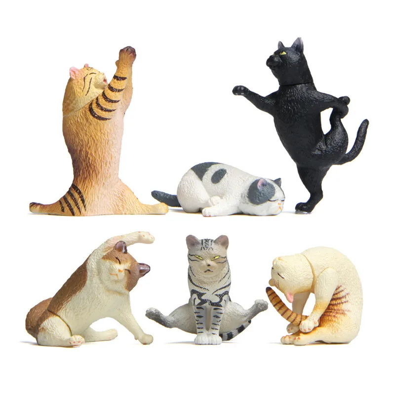 Экшн-фигурки кошек ПВХ 6 шт. | Игрушки и хобби