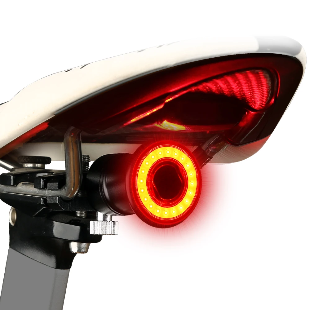 Велосипедный фонарь Liught для велосипеда, задний светильник для велосипеда, умный светильник-вспышка, перезаряжаемый водонепроницаемый задний светильник