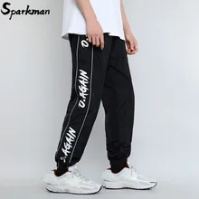 Мужские штаны в стиле хип-хоп, Осенние полосатые спортивные штаны, черные, красные уличные штаны-шаровары, повседневные спортивные штаны в стиле Харадзюку, хип-хоп