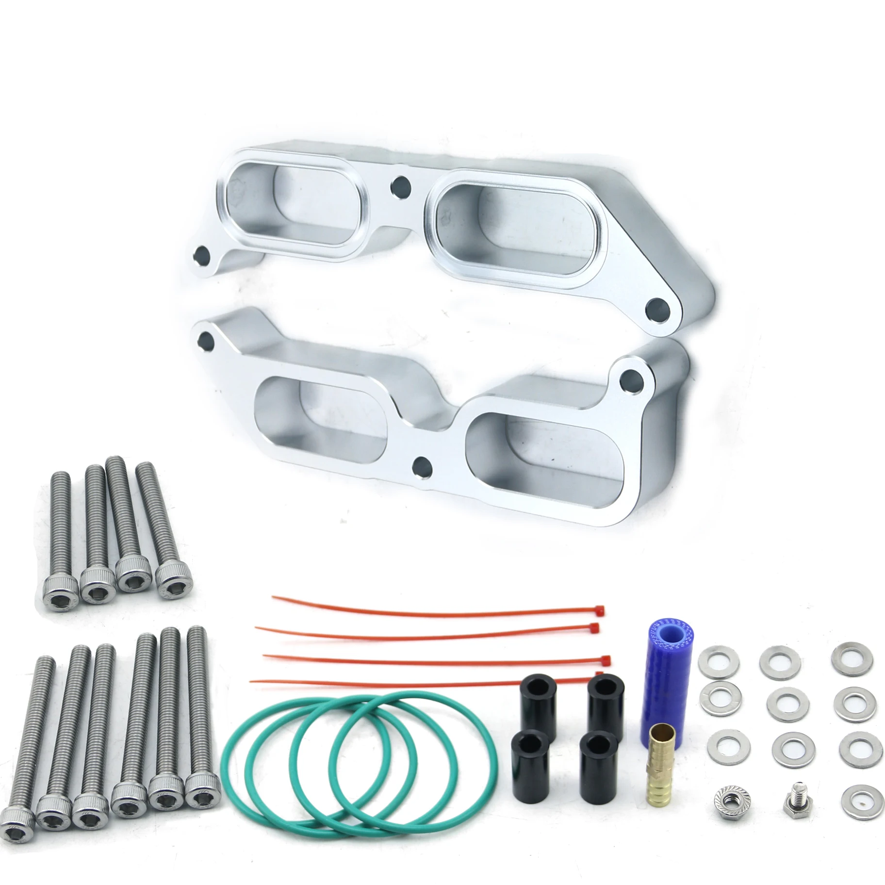 Intake Manifold Spacer Billet Power Block Aluminum Car Accessory Kit
