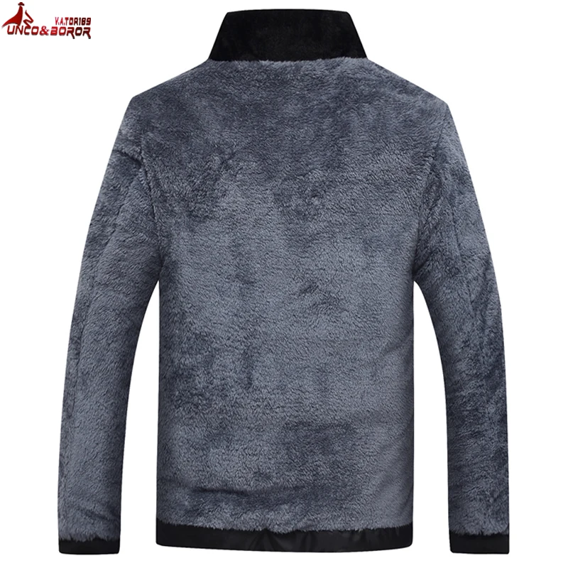 Cena UNCO   BOROR marka męskie kurtki i płaszcze Patchwork plaid projektant kurtki z polaru mężczyźni odzież wierzchnia moda zimowa odzież męska