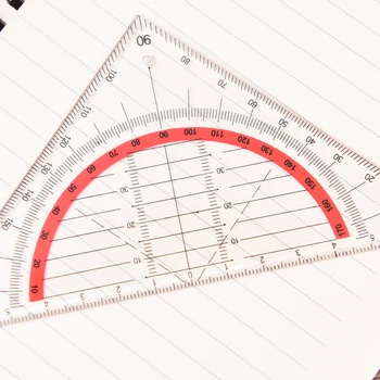 

1pcs Multi-function Square Triangle Scale Rulers Engineering Ruler Stationery Office Students Protractor Measurement Rulers 15cm