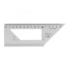 Esquadro алюминиевый сплав деревообрабатывающий Многофункциональный 45/90 градусов транспортир с линейкой Калибр