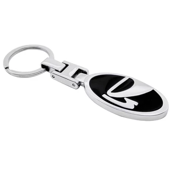 

Keychain Metal For LADA Priora Kalina Granta Vesta X Ray 2109 Niva largus Sedan Sport Key Chain Ring Hanging Auto Decoration