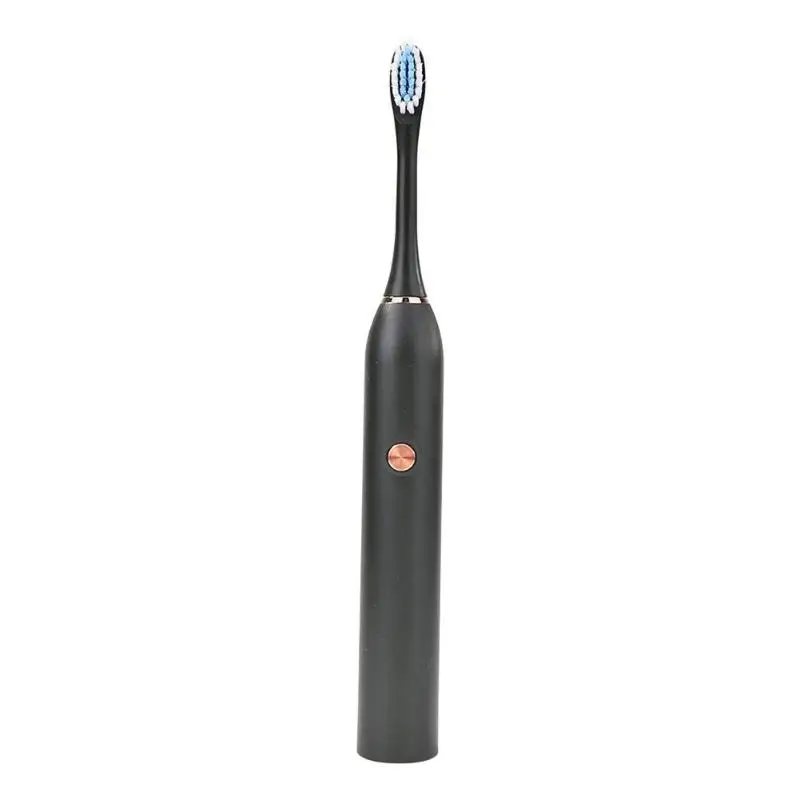 Черный IP65 Waterproof High Frequency Vibration Ultrasonic Electric Toothbrush - Цвет: Черный