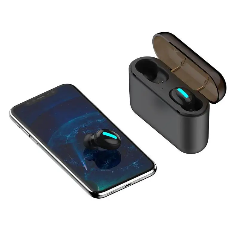 HBQ-Q32 Bluetooth наушники Беспроводной спортивные наушники для бега с зарядный чехол легкость переноски удобный Перевозчик